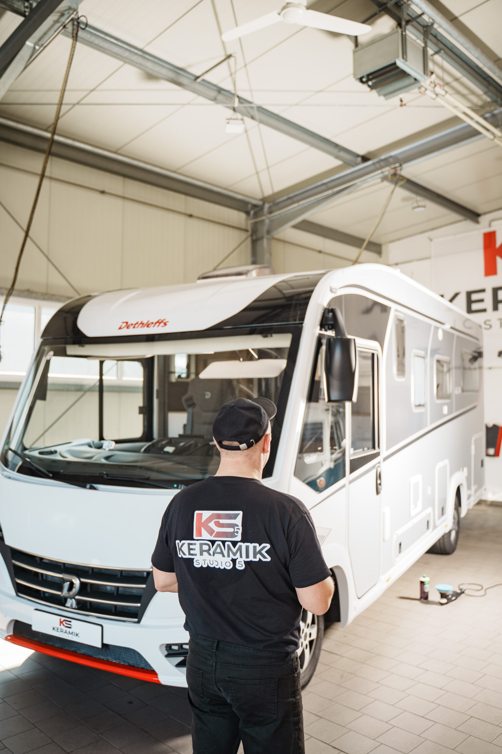 Wohnwagen Keramikschutz – saubere Oberfläche nach Versiegelung